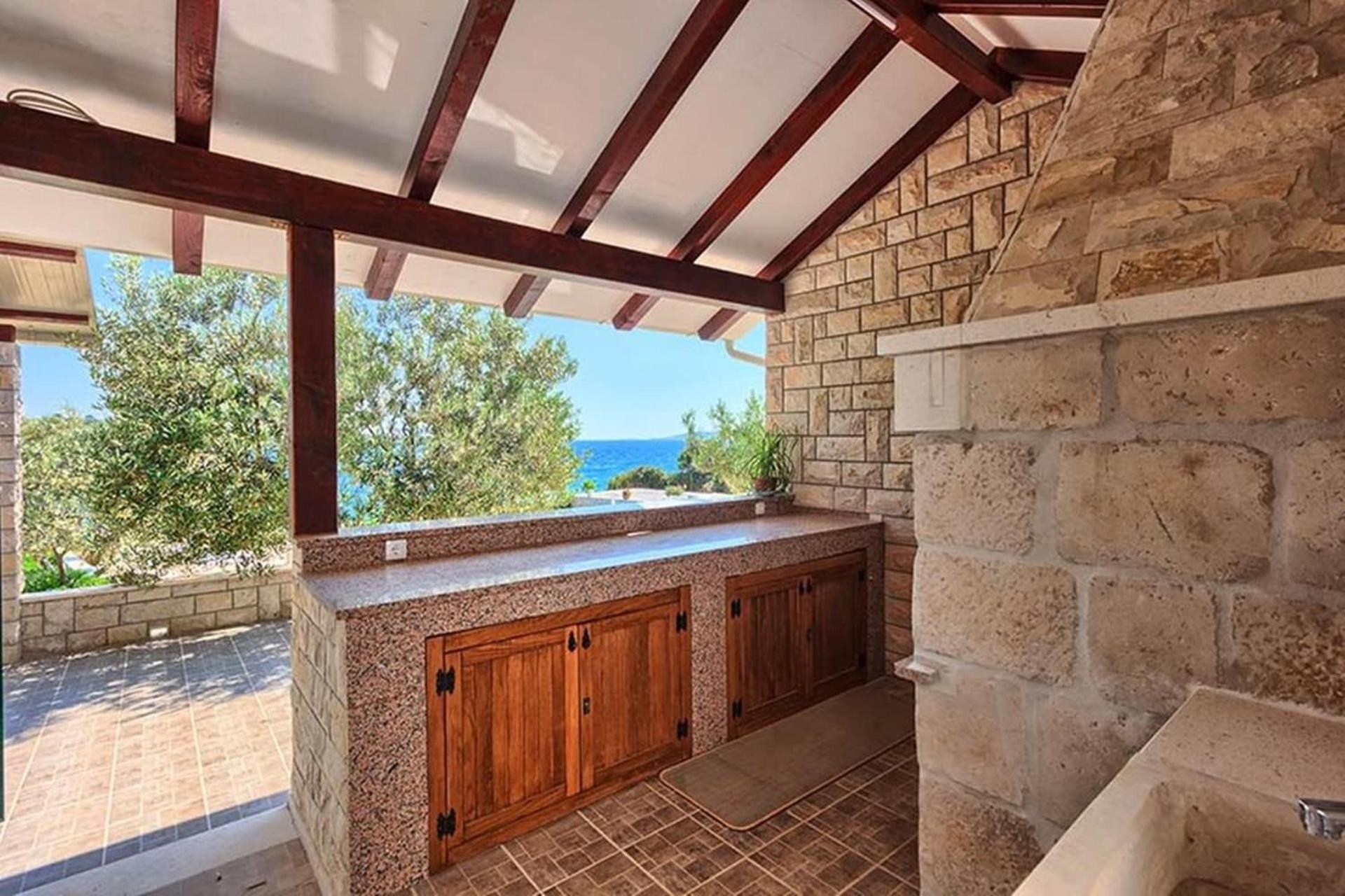 Traditional Dalmatian Stone House By The Sea Округ-Горній Екстер'єр фото